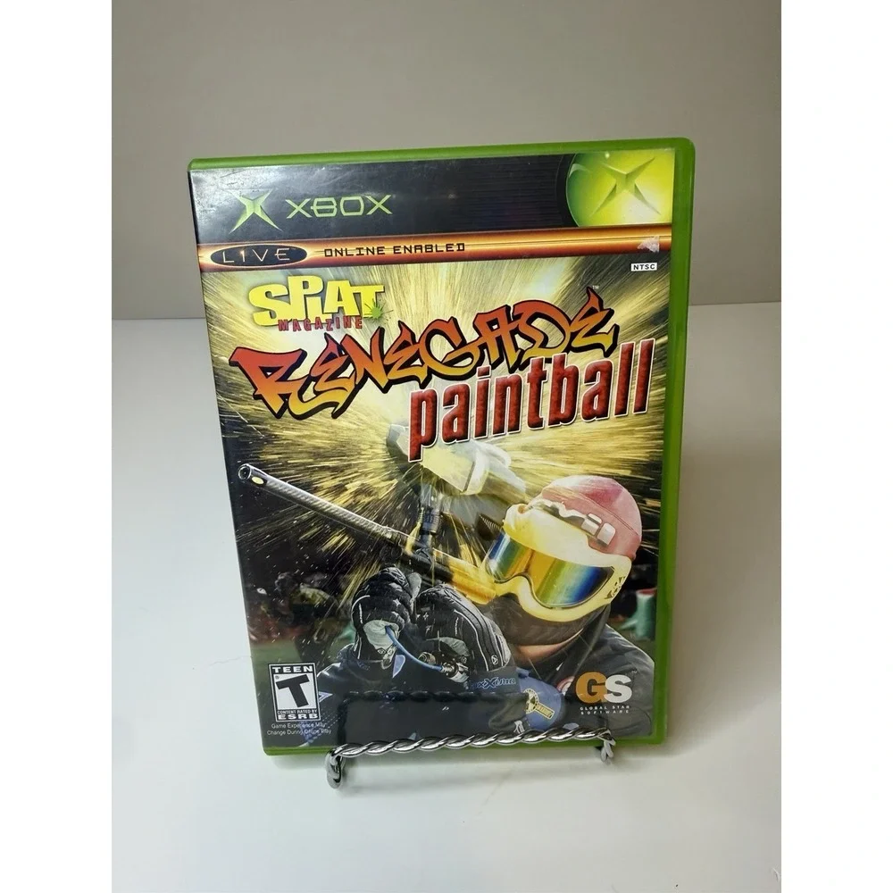 Splat Magazine Renegade Paintball Xbox Game and Case With Manual